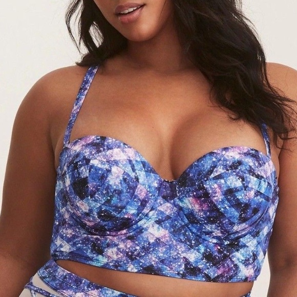 torrid Other - TORRID 2/2X BIKINI Top Galaxy Space Vixen PushUp